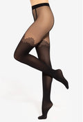 Collant da donna effetto finta autoreggente | girl-up 10
