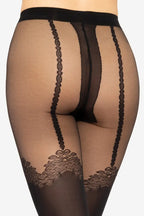 Collant da donna effetto finta autoreggente | girl-up 10