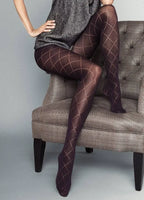 Collant da donna con motivo geometrico | rombo - 60 den