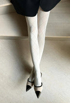 Collant da donna con motivo geometrico | rombo - 60 den