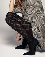 Collant da donna con motivo geometrico | rombo - 60 den