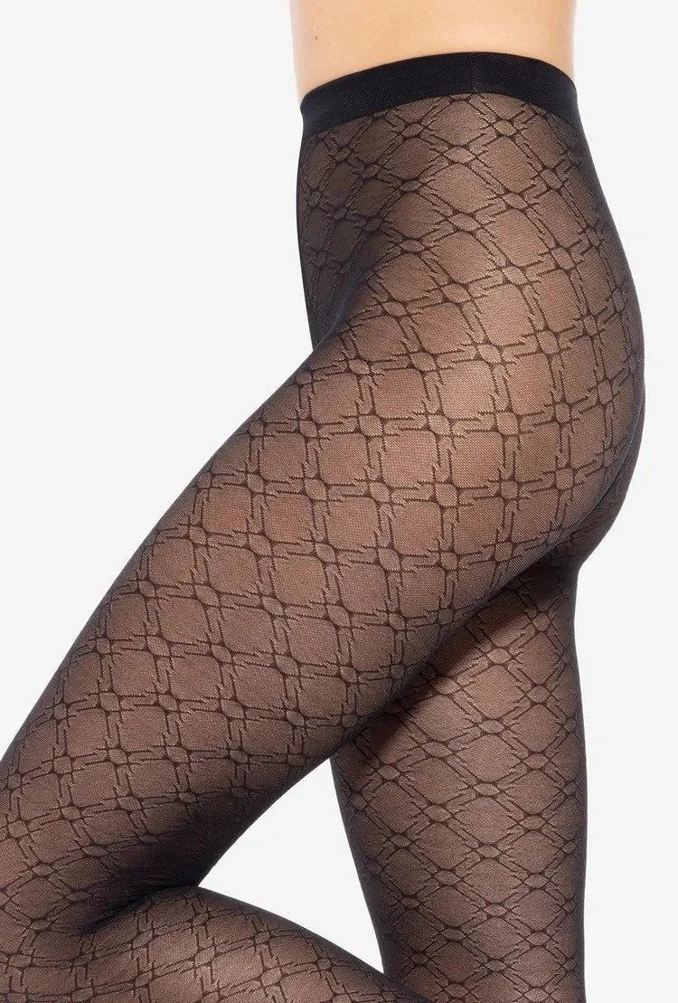 Collant in microfibra lavorati - arabesca 03 - 40 den