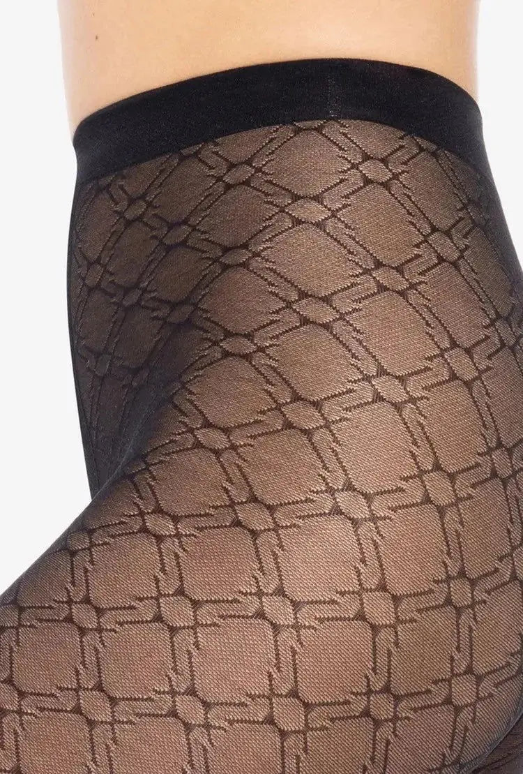 Collant in microfibra lavorati - arabesca 03 - 40 den