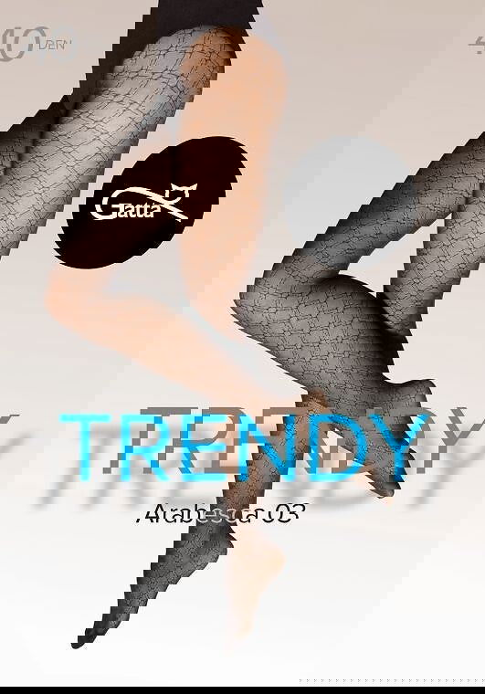 Collant in microfibra lavorati - arabesca 03 - 40 den