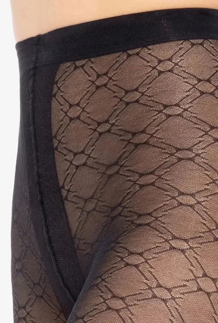 Collant in microfibra lavorati - arabesca 03 - 40 den