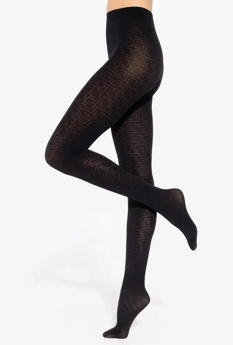 Collant in microfibra lavorato - loretta 152 - 50 den