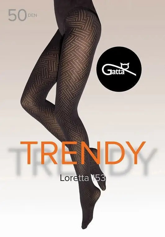 Collant in microfibra lavorato - loretta 153 - 50 den