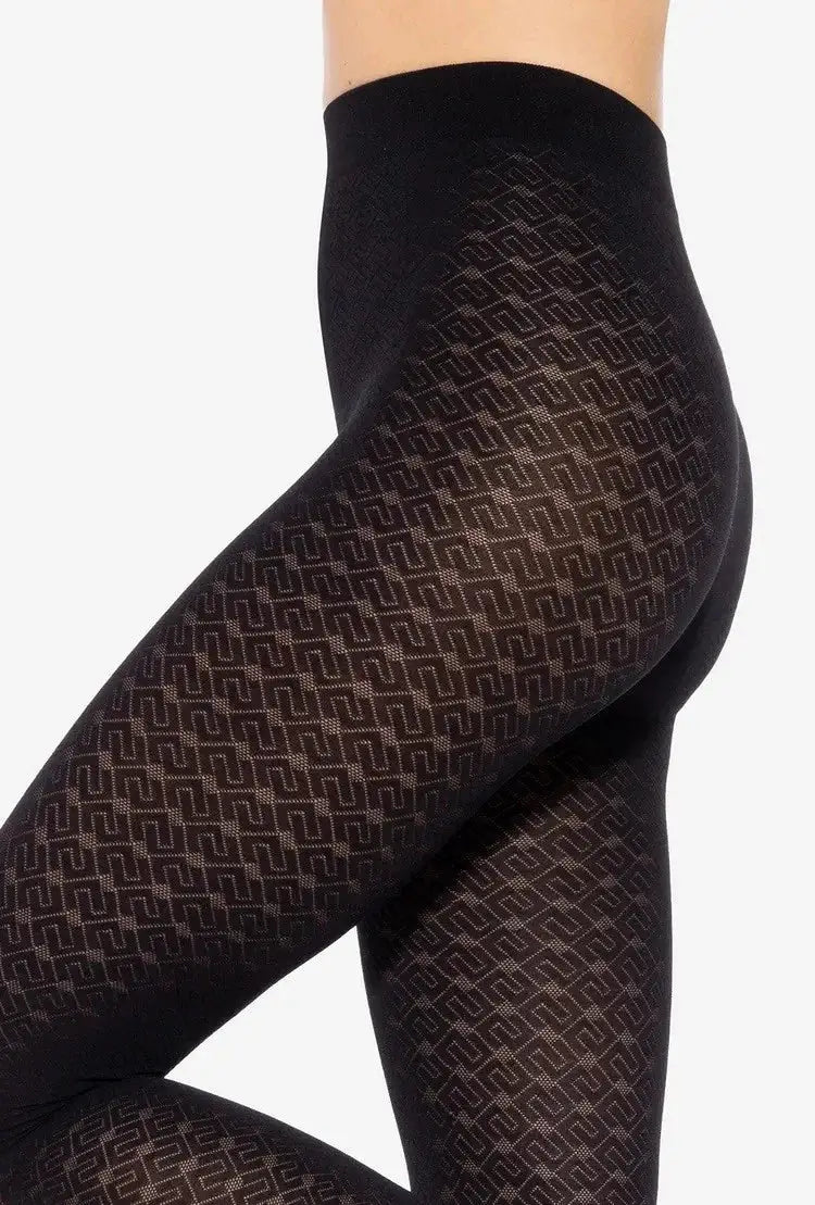 Collant in microfibra lavorato - loretta 154 - 50 den