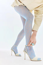 Collant moda 20 den – trasparenza velata con motivo zebra