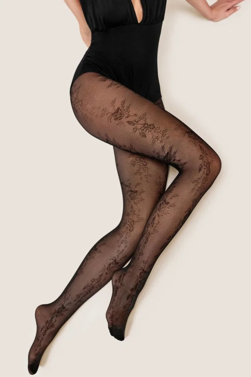 Collant moda 20 den – trasparenza velata con pattern
