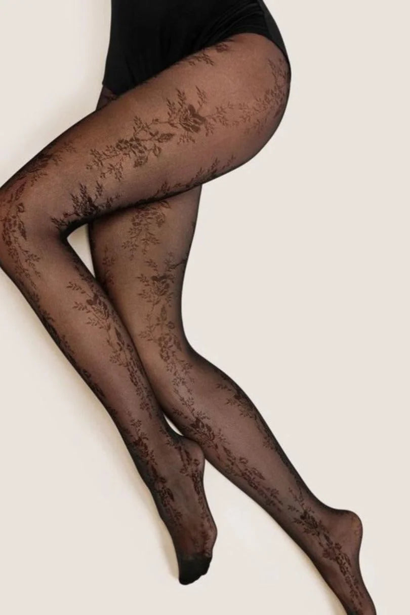Collant moda 20 den – trasparenza velata con pattern