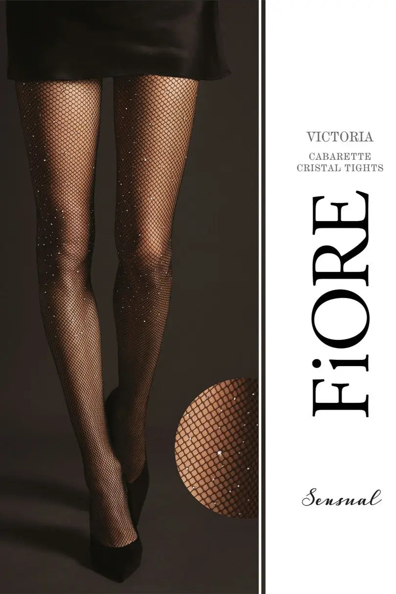 Collant a rete fine con micro-cristalli – eleganza