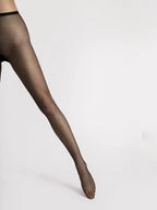 Collant a rete con lurex argentato effetto brillante | inga