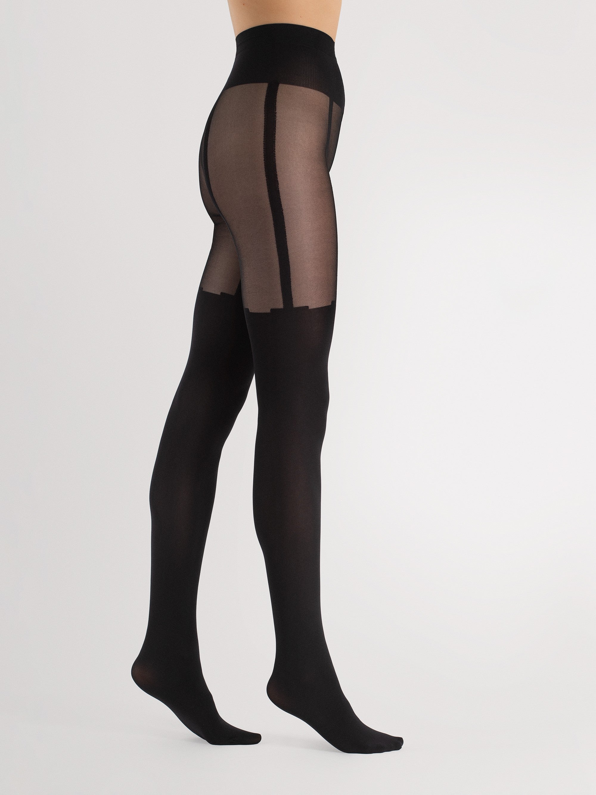 Collant sensuali effetto finta autoreggente - 40 den | milla