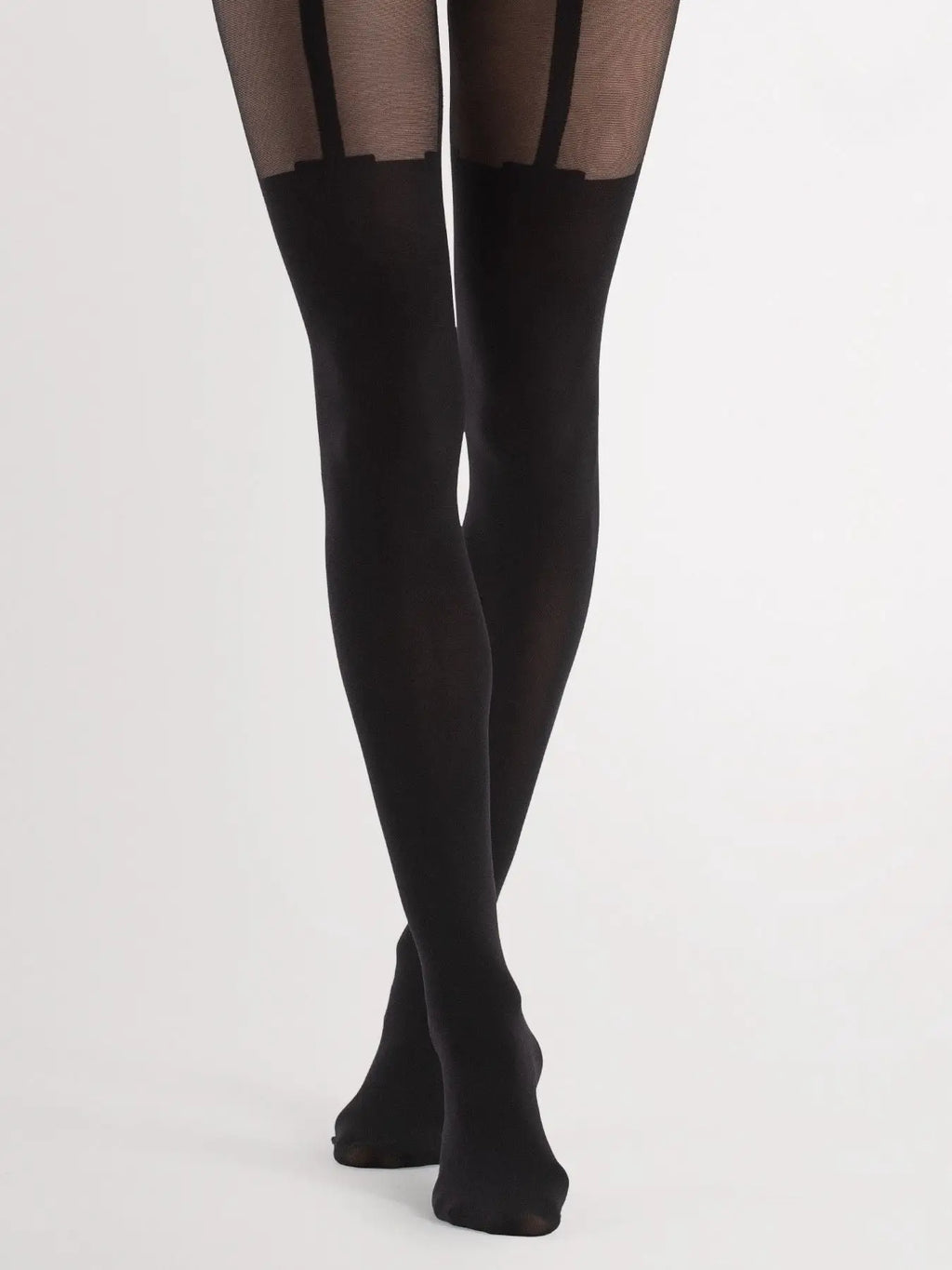 Collant sensuali effetto finta autoreggente - 40 den | milla