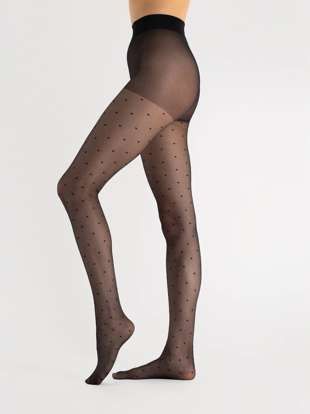 Collant velati classici a fantasia pois - 15 den | kim