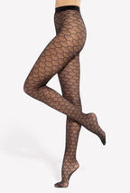 Collant velati con fantasia a cuori - 20 den - lovely 09