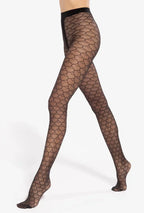 Collant velati con fantasia a cuori - 20 den - lovely 09