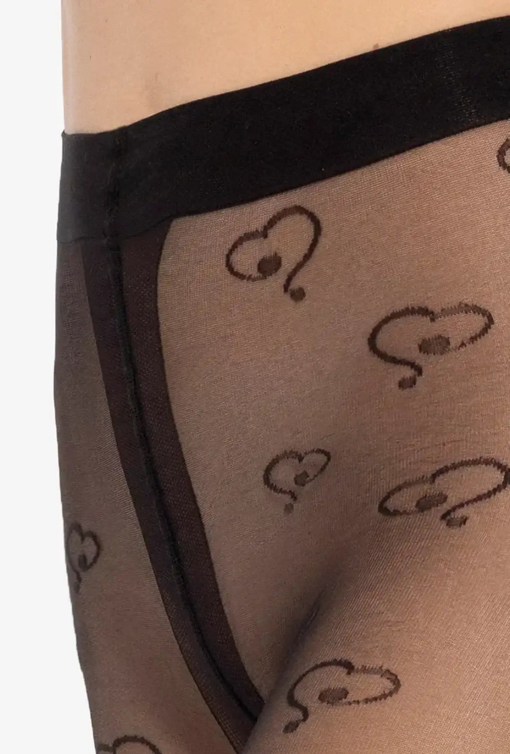 Collant velati con fantasia a cuori - 20 den - lovely 10