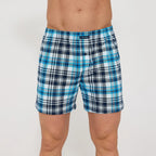Comfort | boxer uomo in cotone a quadri – taglio classico