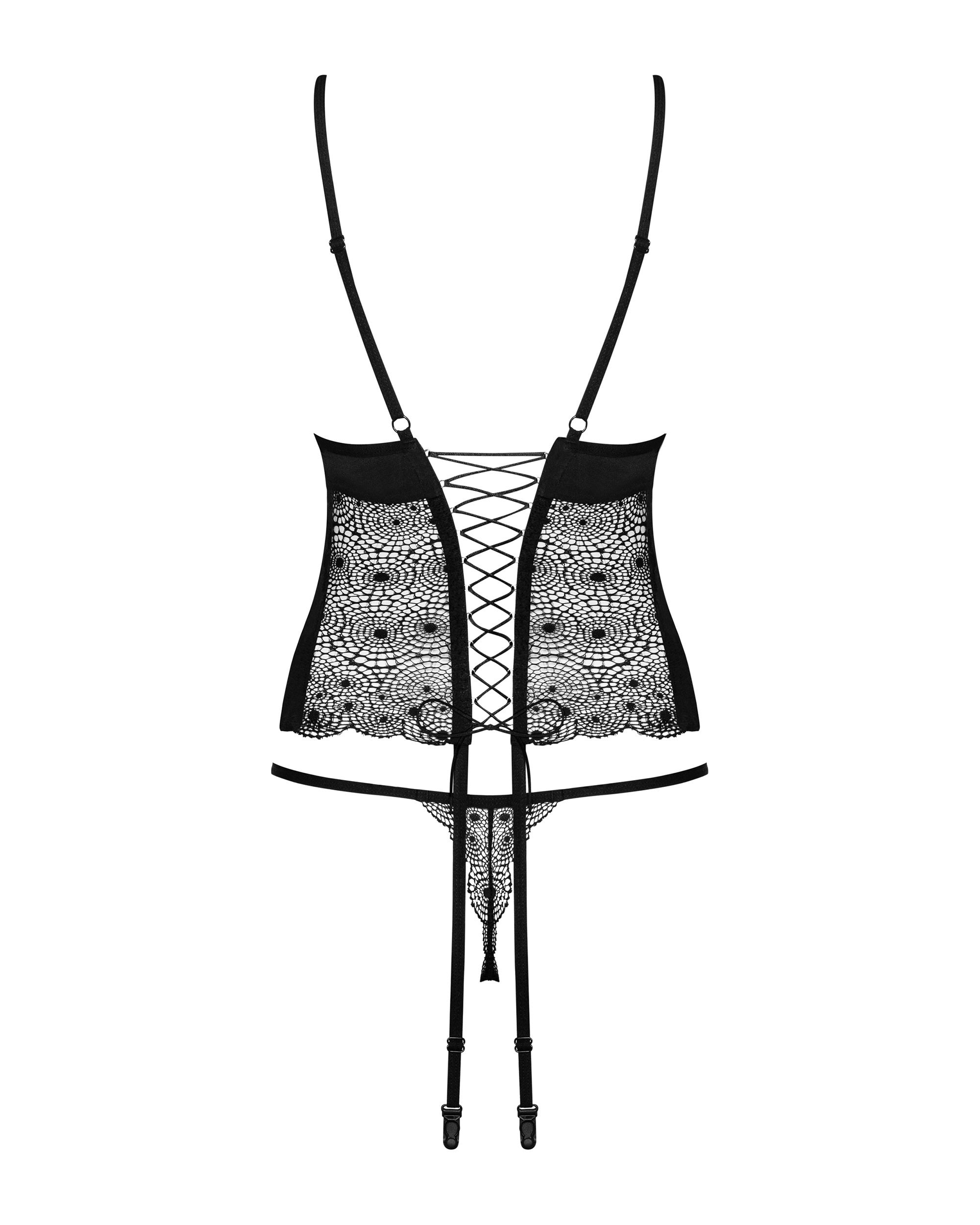 Completo corsetto e perizoma in pizzo | sharlotte