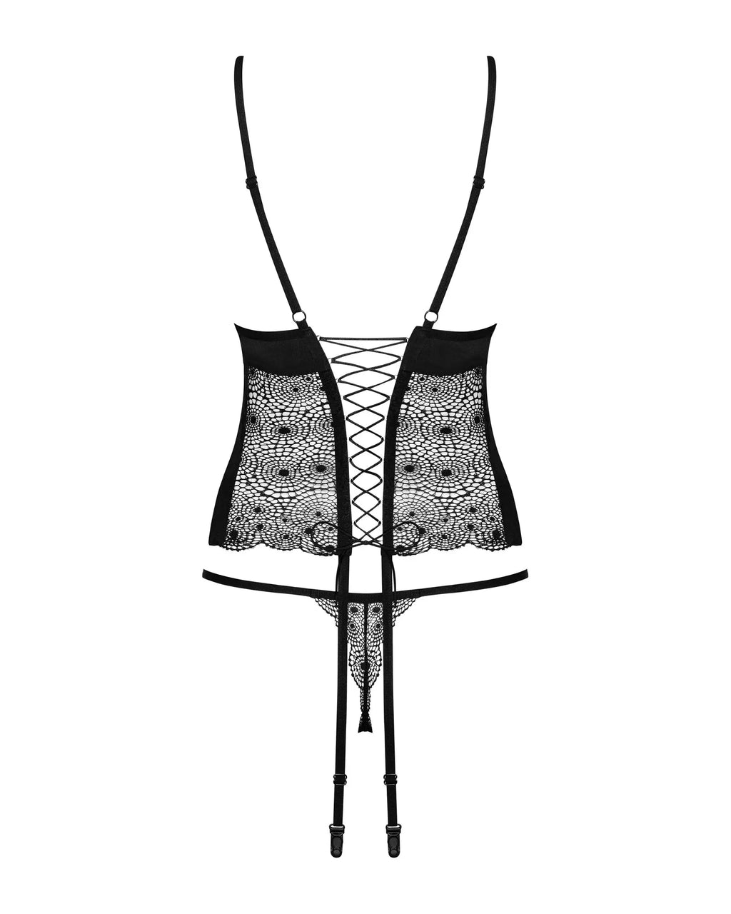 Completo corsetto e perizoma in pizzo | sharlotte