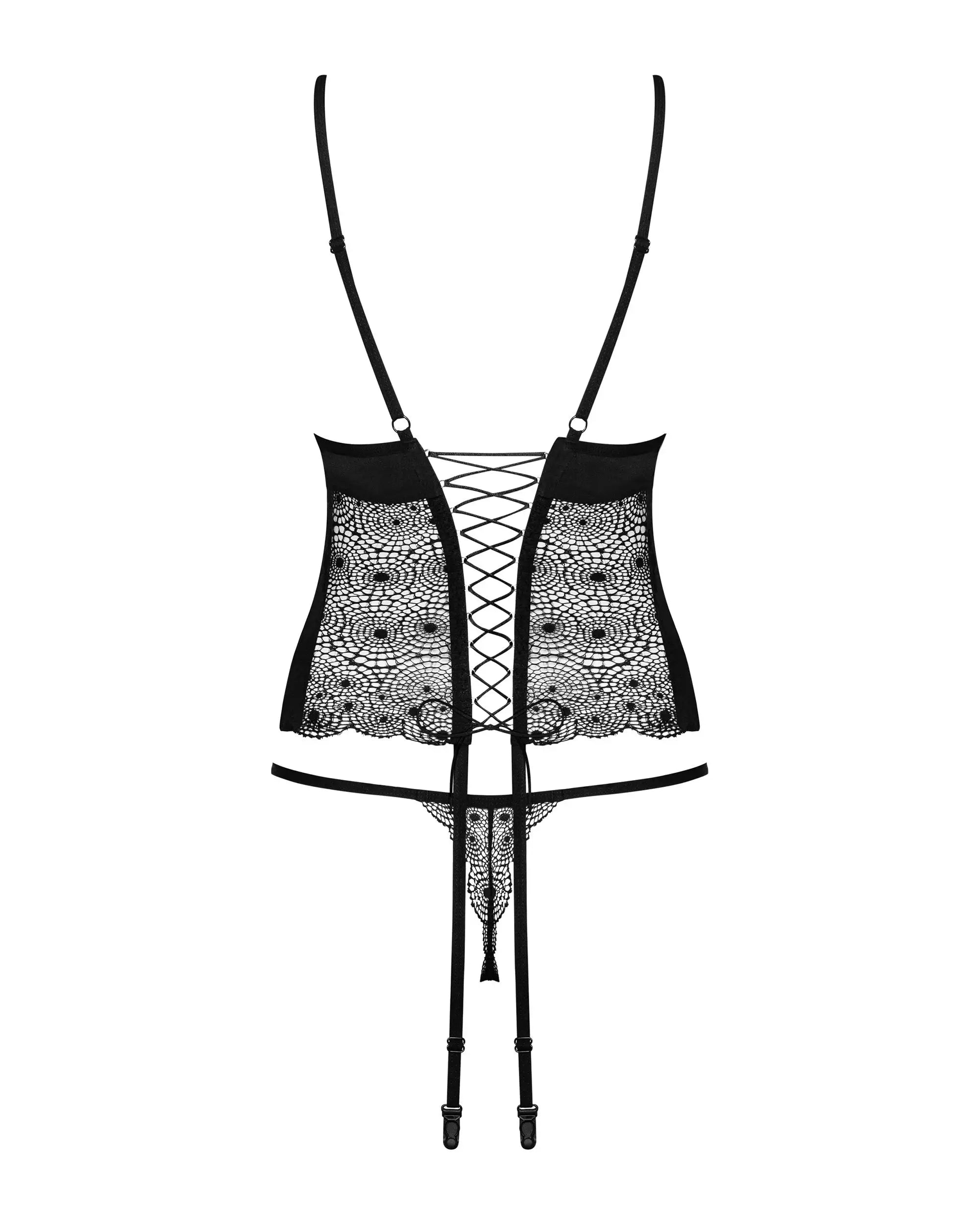 Completo corsetto e perizoma in pizzo | sharlotte