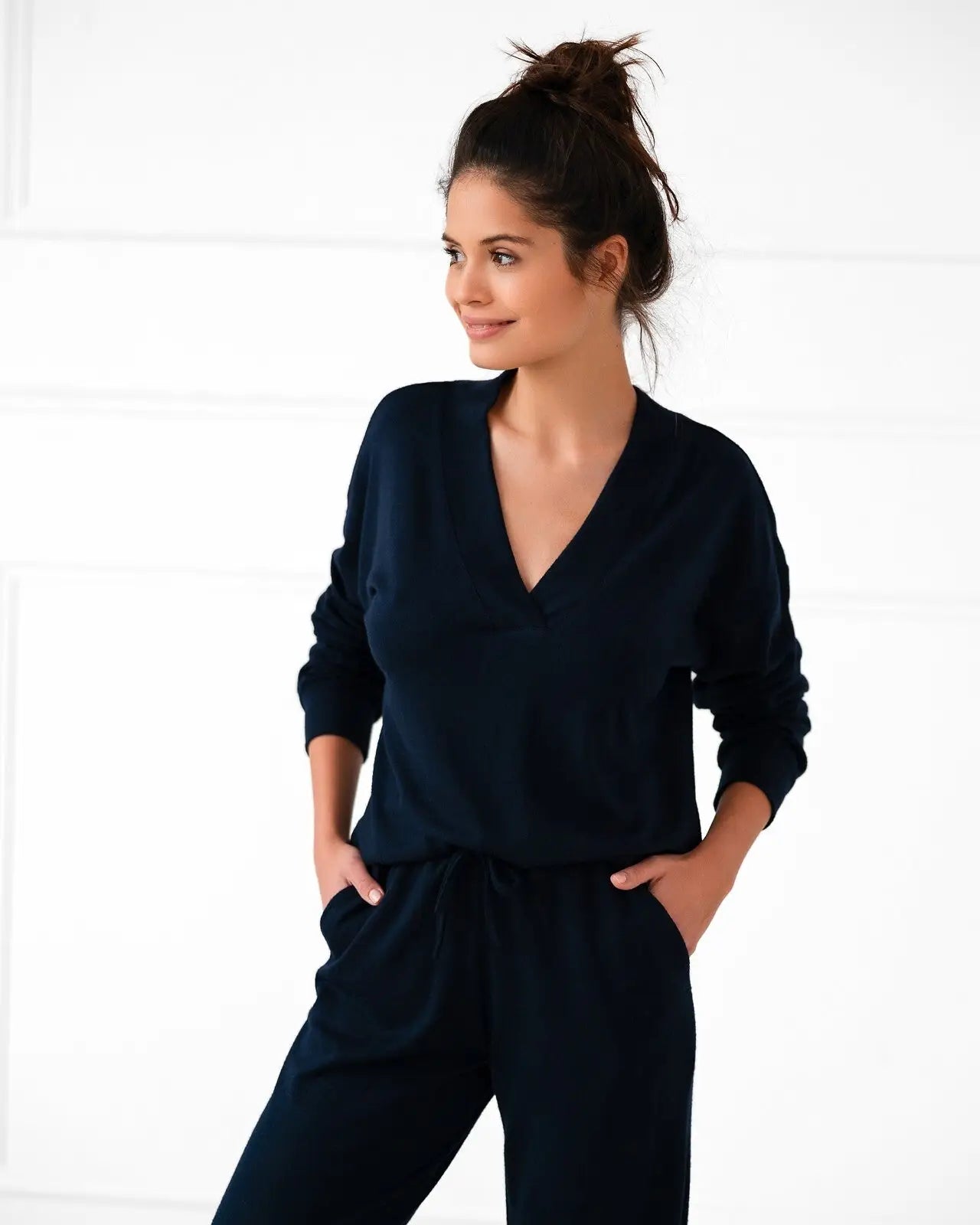 Completo da donna homewear - navy blue - in viscosa