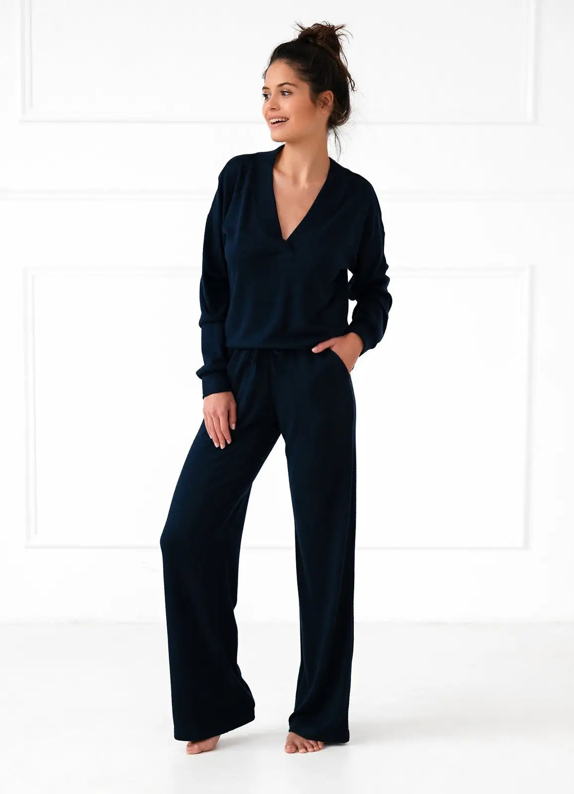 Completo da donna homewear - navy blue - in viscosa