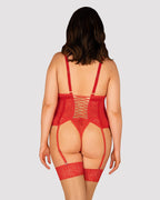 Corsetto in pizzo con perizoma abbinato | blossmina