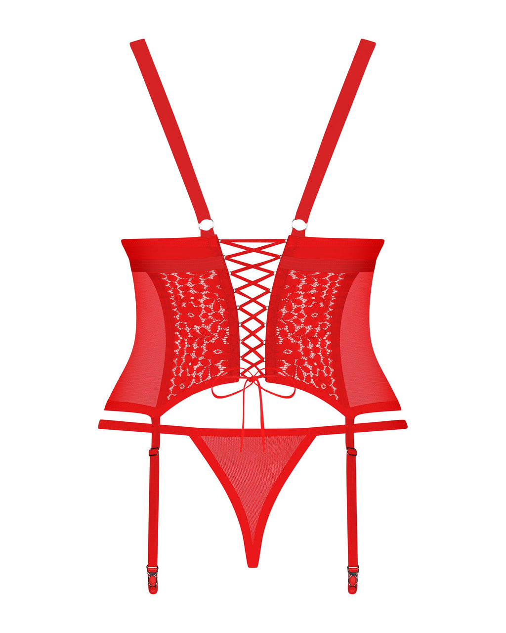 Corsetto in pizzo con perizoma abbinato | blossmina