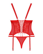 Corsetto in pizzo con perizoma abbinato | blossmina