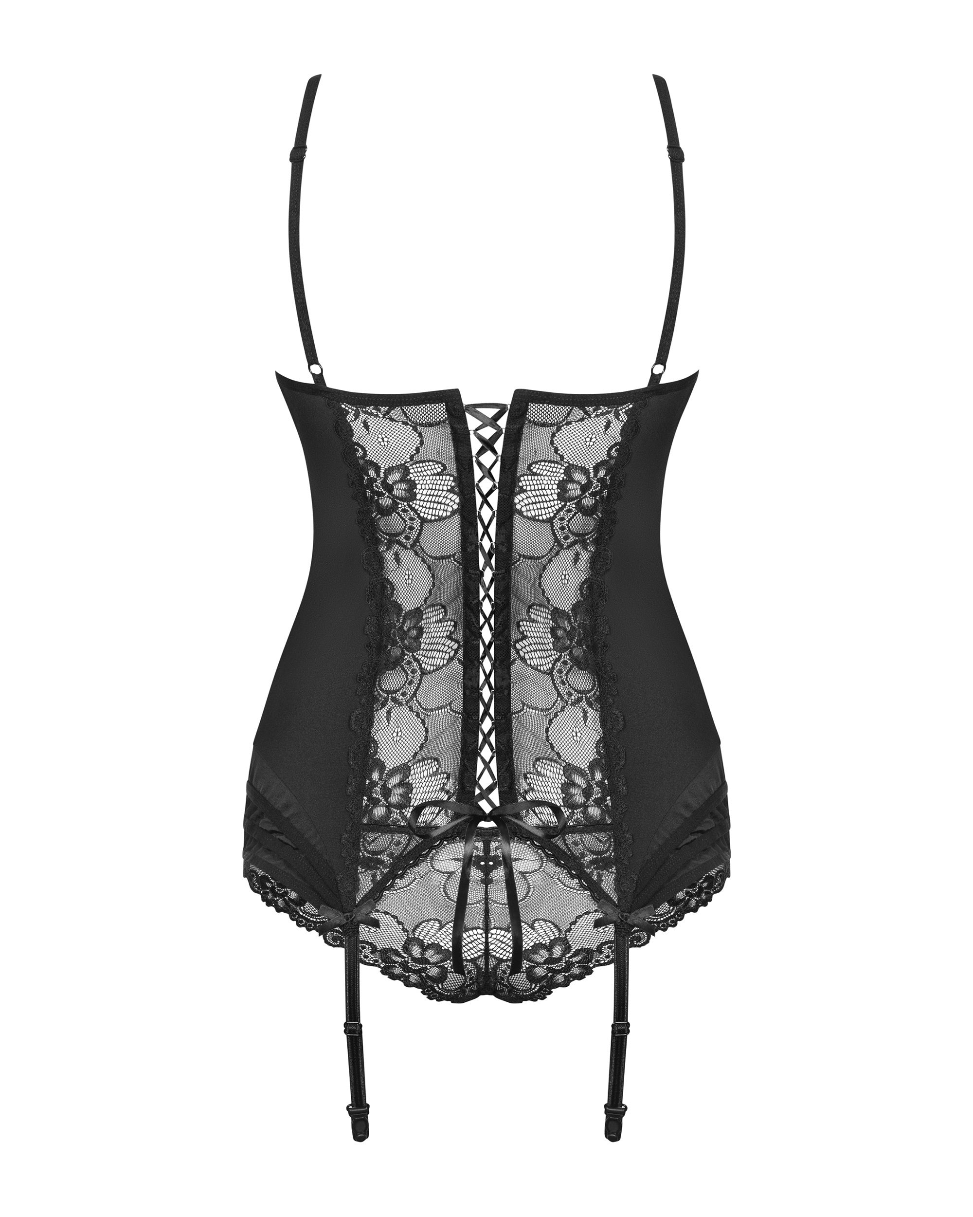 Corsetto sensuale con pizzo e microfibra | heartina