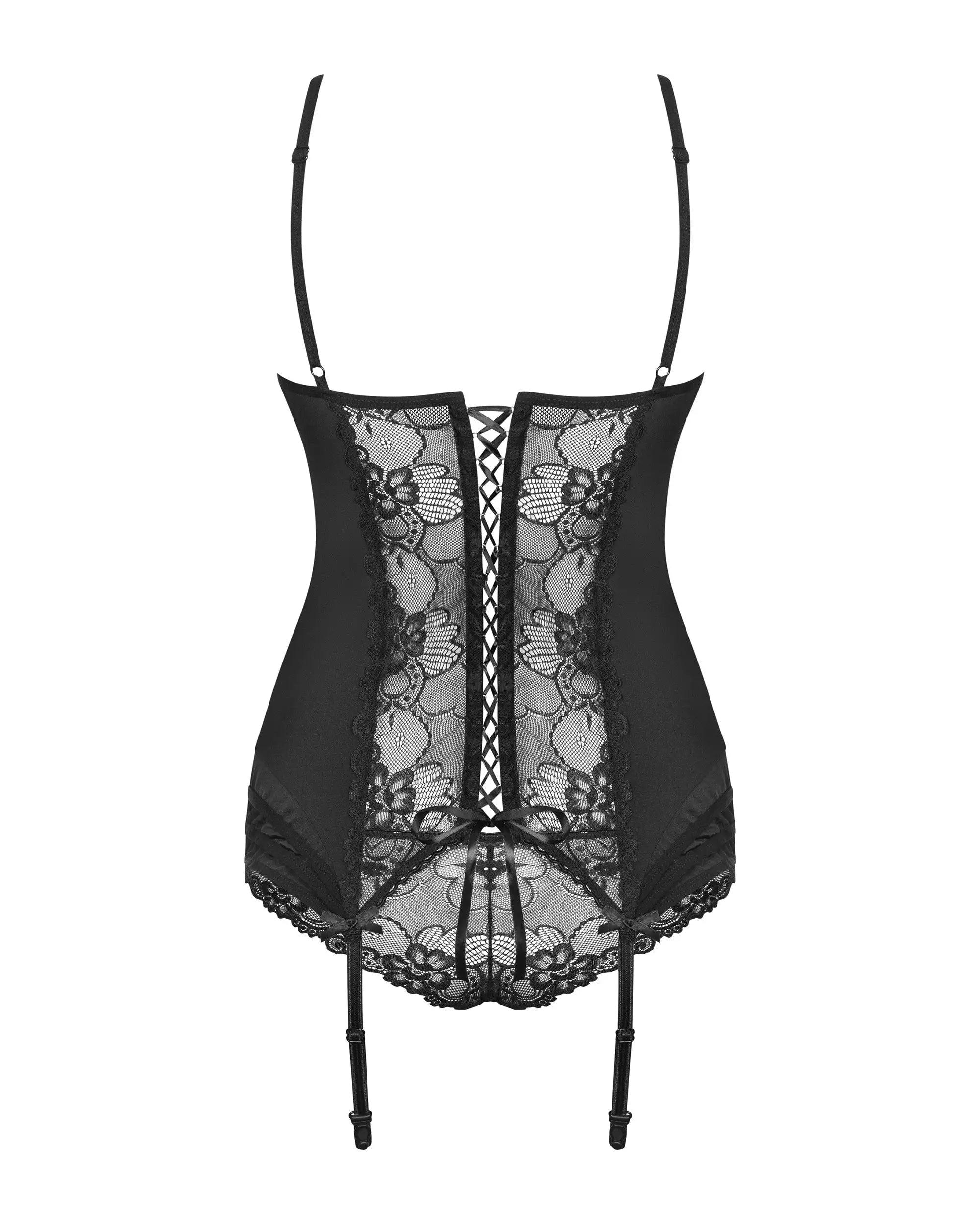 Corsetto sensuale con pizzo e microfibra | heartina