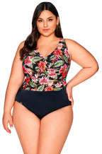 Costume intero full cup - floral