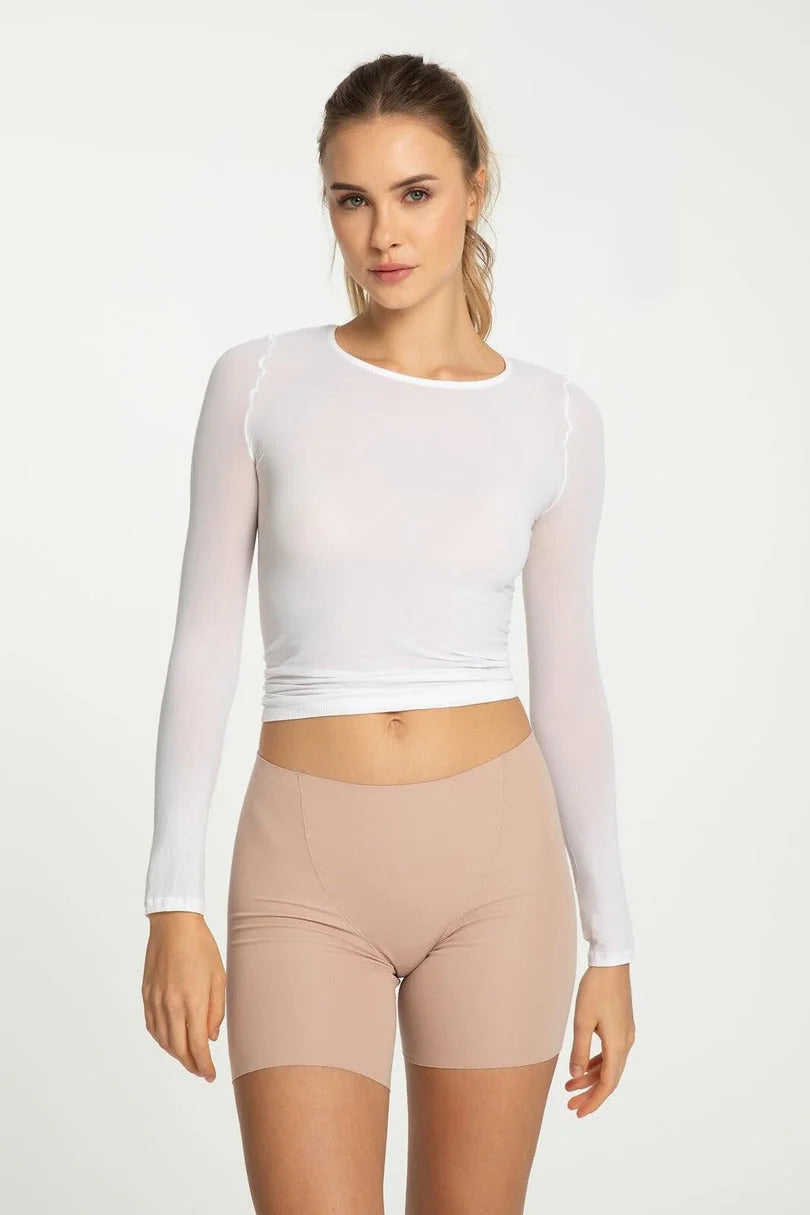 Cotton mood - slip bermuda shorts in cotone elasticizzato