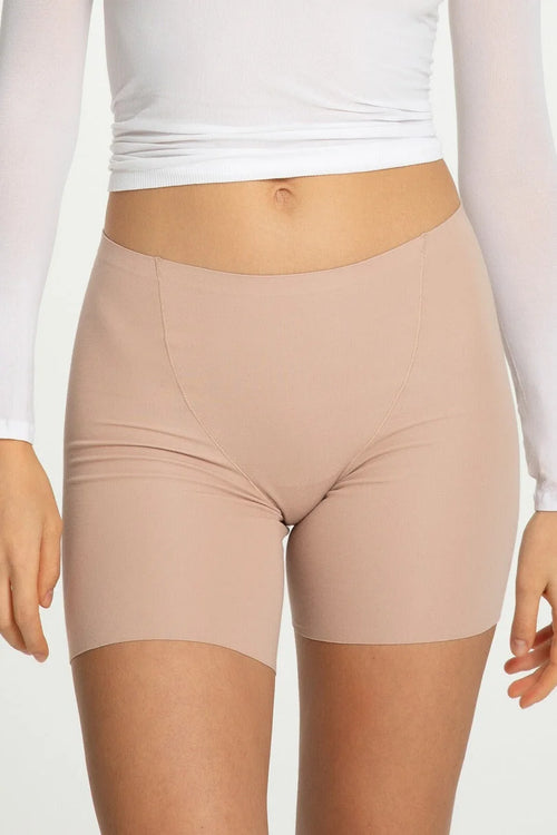 (cotton mood) slip bermuda shorts in cotone elasticizzato