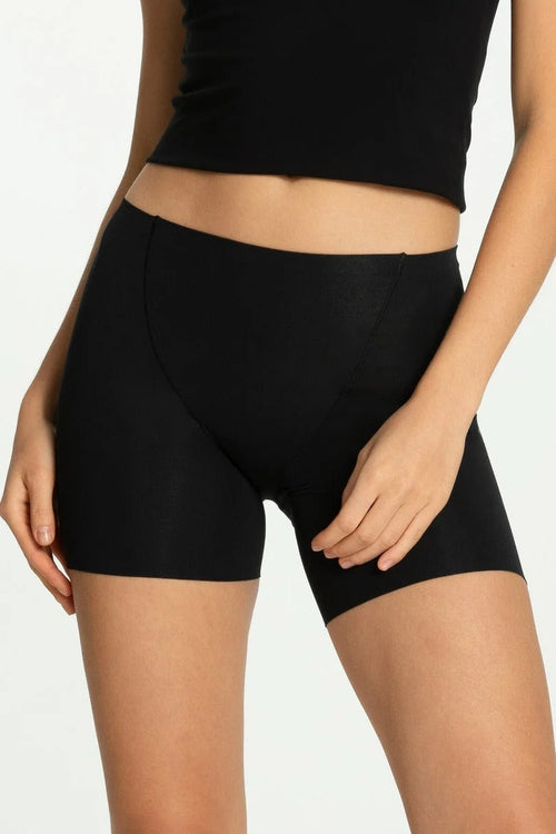 (cotton mood) slip bermuda shorts in cotone elasticizzato