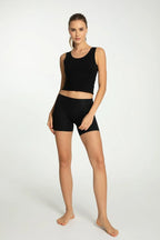 Cotton mood - slip bermuda shorts in cotone elasticizzato