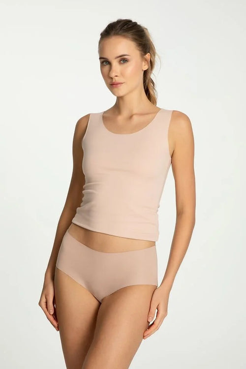 (cotton mood) slip midi da donna in cotone senza cuciture