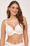 Creamy - reggiseno push-up plunge con ferretto in pizzo