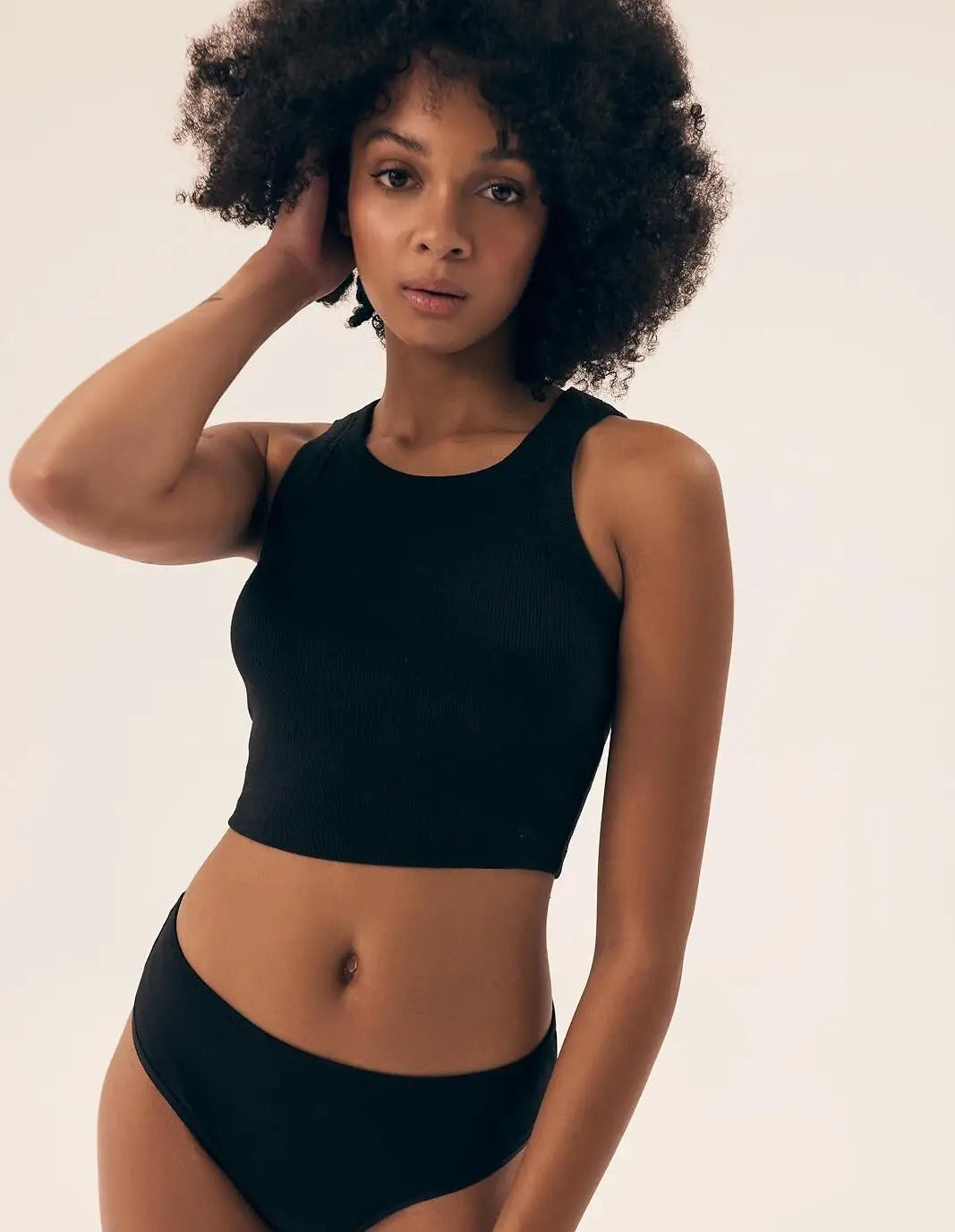 Crop top da donna - rib - nohi