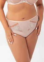Daniela | slip donna in microfibra con dettagli ricamati