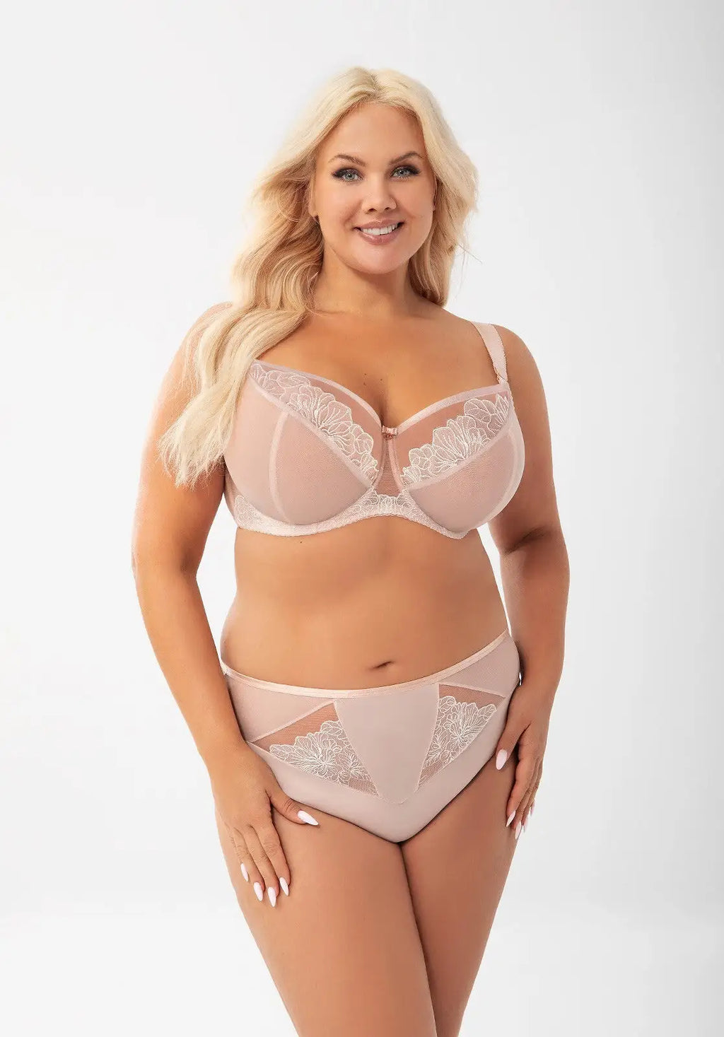 Daniela | slip donna in microfibra con dettagli ricamati