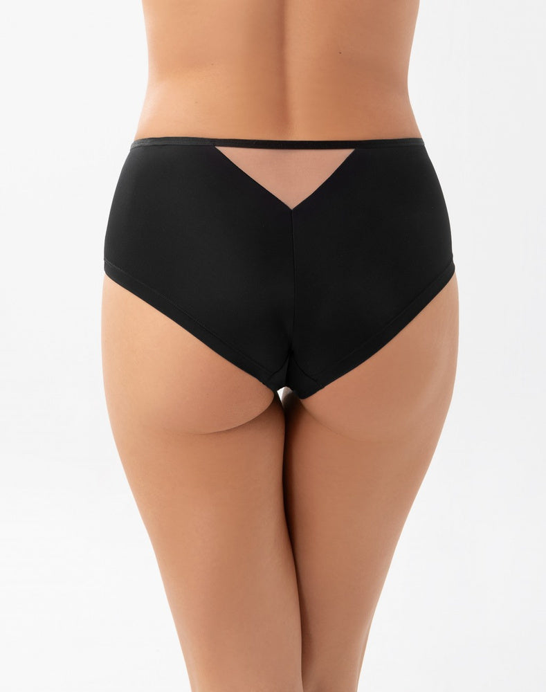 Daniela | slip donna in microfibra con dettagli ricamati