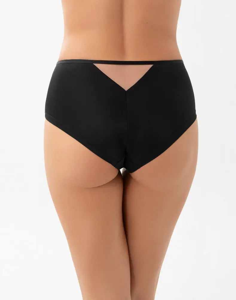 Daniela | slip donna in microfibra con dettagli ricamati