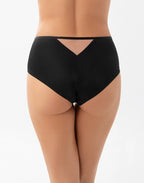Daniela | slip donna in microfibra con dettagli ricamati