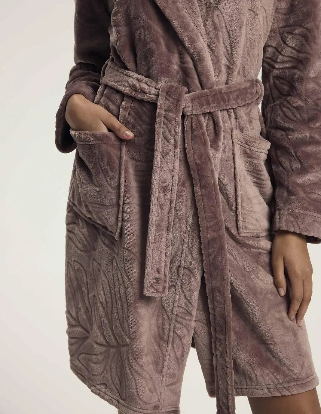 Daryl | vestaglia da camera donna con cappuccio in tessuto