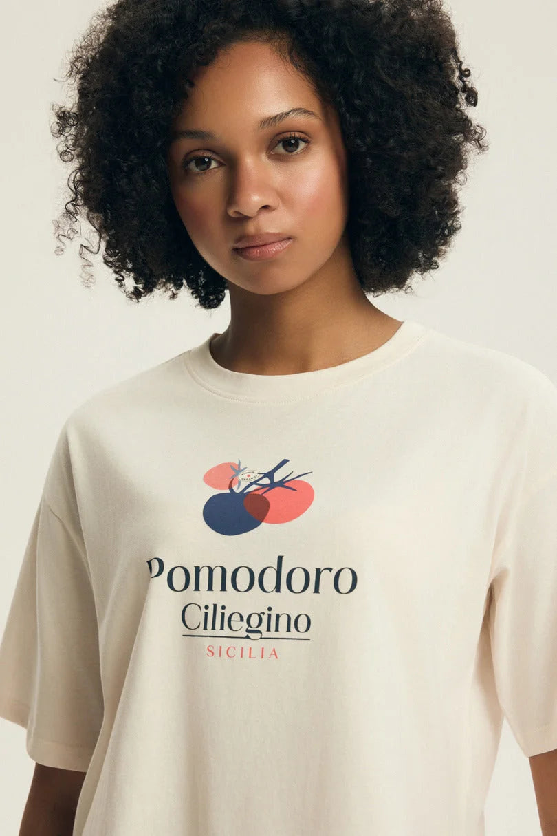 Dessie | pigiama da donna in cotone 100% | pomodoro
