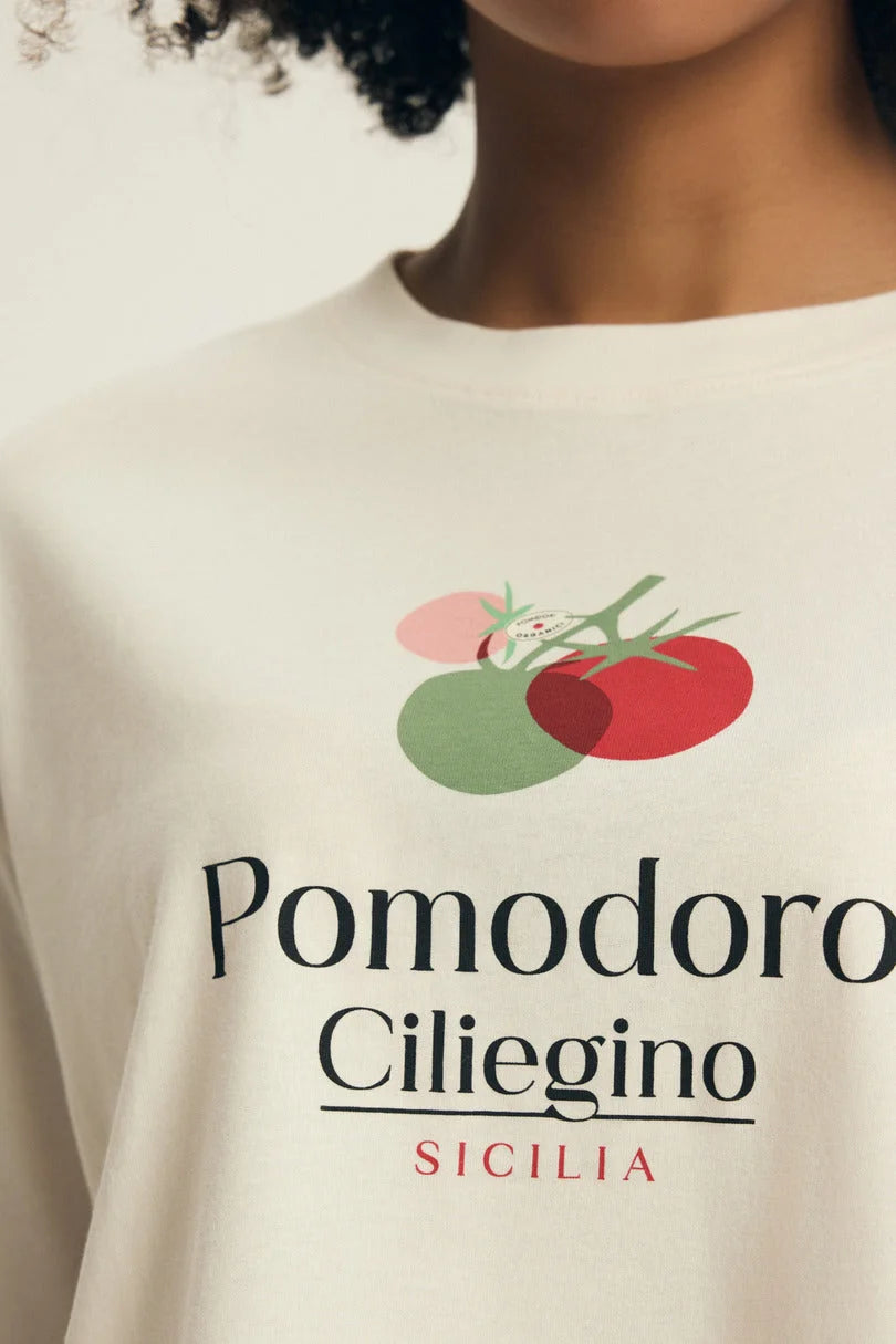 Dessie | pigiama da donna in cotone 100% | pomodoro